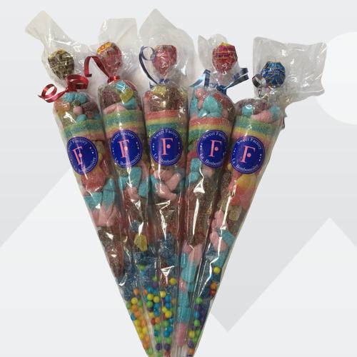 Candy Cone Gift Birthday Favors Goodie Bags Kid Party Favors 200g, Canadian Online Candy and Stuffed Animal Shop, SooSweet Shop DBA Sweet Factory
