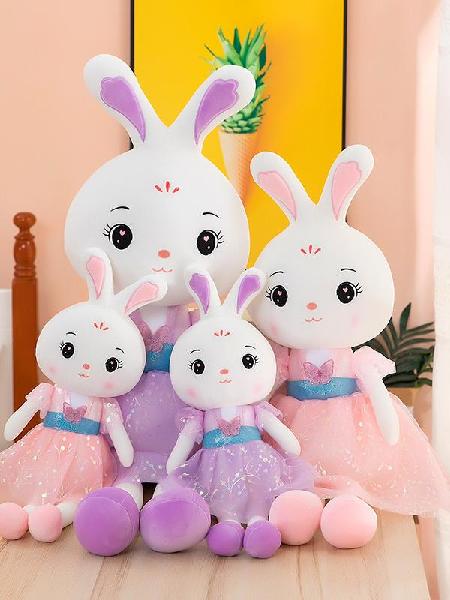 Cute Cartoon Bunny Doll in Skirt Dress, Canadian Online Candy and Stuffed Animal Shop, SooSweet Shop DBA Sweet Factory